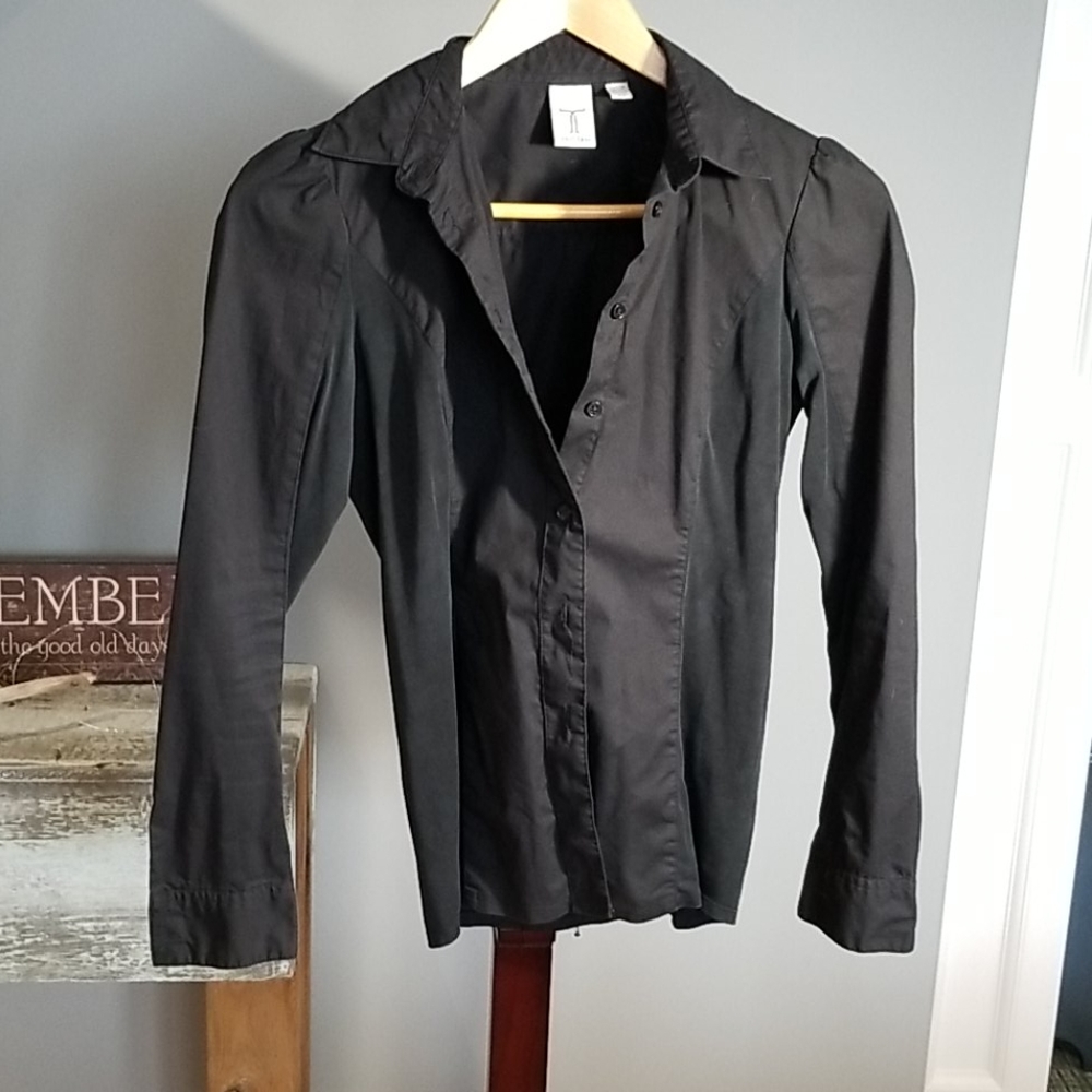 Tristan black blouse